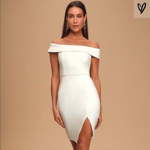 White off shoulder dress